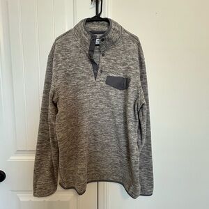 Properly Tied Men's Gray Sweatshirt Pullover Henley